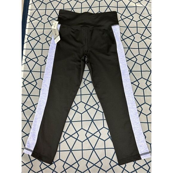 Ideology Women’s Black Heather Colorblocked Cropped Leggings Size XS - Picture 2 of 10